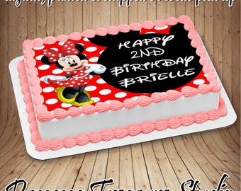 Minnie Cake Image Etsy
