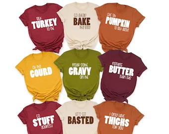 Funny Thanksgiving Shirts, Family Thanksgiving Shirt, Matching Thanksgiving Shirts, Friendsgiving Shirt, Most Likely to Thanksgiving, Group