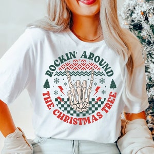 Koszulka ze Szkieletem na Boże Narodzenie, Śmieszna Koszulka Bożonarodzeniowa, Śmieszna Koszulka Szkieletowa, Śmieszna Koszulka Xmas, Martwy Wewnątrz Szkieletu, Śmieszny Prezent Bożonarodzeniowy, Brzydkie Boże Narodzenie