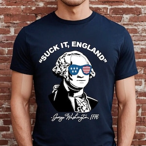 Camiseta divertida del 4 de julio humor cuarto día de la independencia George Washington 1776 cita camiseta