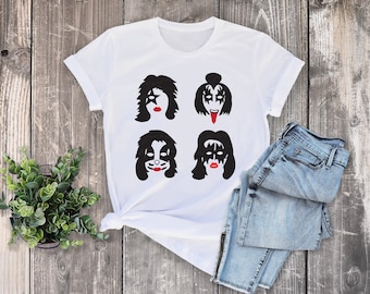 Authentic KISS Band Demon Gene Simmons With Make Up T-Shirt S M L XL 2XL NEW