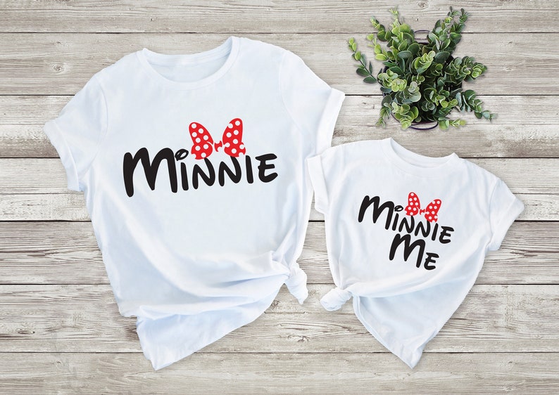 Minnie or Minnie Me T Shirt // ONE SHIRT ONLY // Family Vacation Matching Mommy and Me, minnie mouse shirt image 3