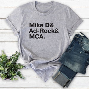 Mike D Ad-rock MCA T Shirt // Alt Hip Hop Band Tee // Concert, Music, Show, Festival