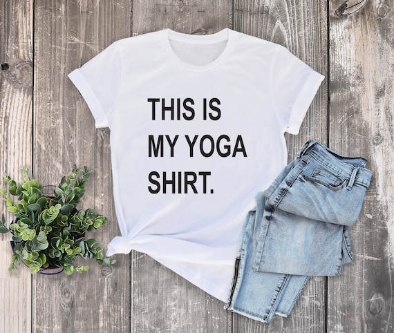 Etsy yoga hotsell shirt