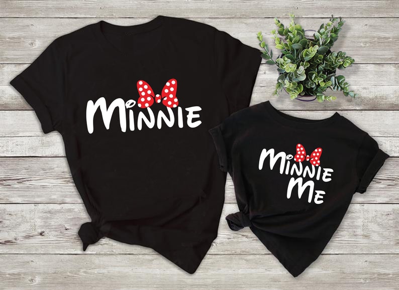 Minnie or Minnie Me T Shirt // ONE SHIRT ONLY // Family Vacation Matching Mommy and Me, minnie mouse shirt image 1