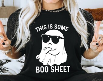 This Is Some Boo Sheet Shirt,Funny Halloween Shirt,Halloween Ghost Tshirt,Spooky Season,Spooky Vibes Shirt,Spooky Boo Shirts,Boo Crew Shirt