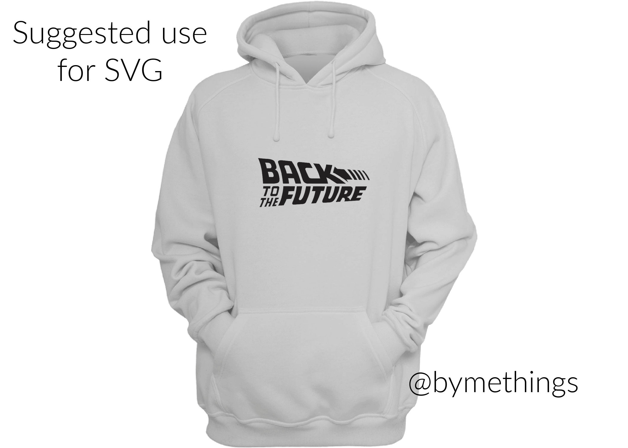 Back To The Future Logo En Détresse Sweat à Capuche - Officiel Ripple Junction