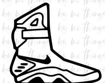 back to the future shoe INSTANT download  svg, png for cutting machine