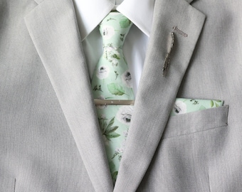 pastel mint tie