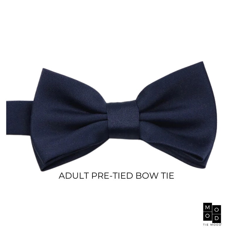 Stormy Navy Dark Blue Satin Mens Slim Tie Dark Blue Necktie Blue Weddings Azazie Stormy Men's Bowties Groom Groomsmen Tie Adult Bow Tie