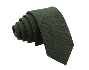 Olive Green Men's Tie | Olive Green Tie | Men's Necktie | Green Weddings | Rustic Weddings | Ties for Men | Gifts for Him | Gifts for Dad