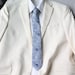 aubrey white satin pre tied ruche cravat necktie