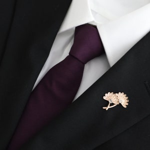 mens plum tie
