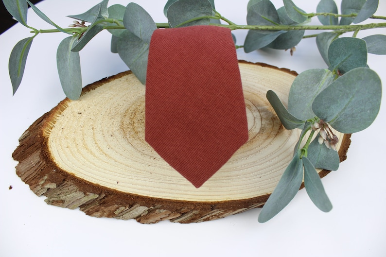 Cinnamon Mens Skinny Tie Adult & Kids Matching Bow Ties Etsy