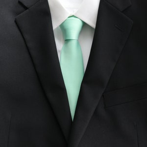 Mint Green Men&#39;s Tie | Mint Tie | Mint Green Weddings | Azazie Mint Green | Men&#39;s Necktie | JJs House | Mint Necktie | Men&#39;s Wear