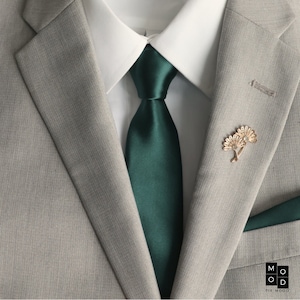 Juniper Green Men&#39;s Traditional Wide Tie | Green Men&#39;s Tie | David&#39;s Bridal Juniper | Dark Green JJ&#39;s House | Green Weddings | Boys Necktie