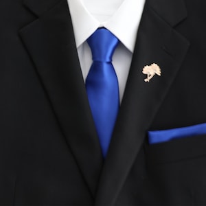 Royal Blue Men&#39;s Skinny Tie | Blue Weddings | Blue Tie | Azazie Royal Blue Tie | Groom Groomsmen Tie | Sapphire Blue Tie