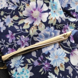 Arya Gold Plated Tie Clip Bar | Tie Bar | Tie Accessories | Mens Accessories | Groomsmen Gifts | Gifts Under 20