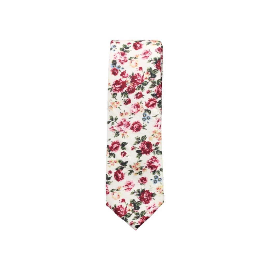 Frankie Rose Floral Mens Skinny Tie Floral Skinny Tie - Etsy