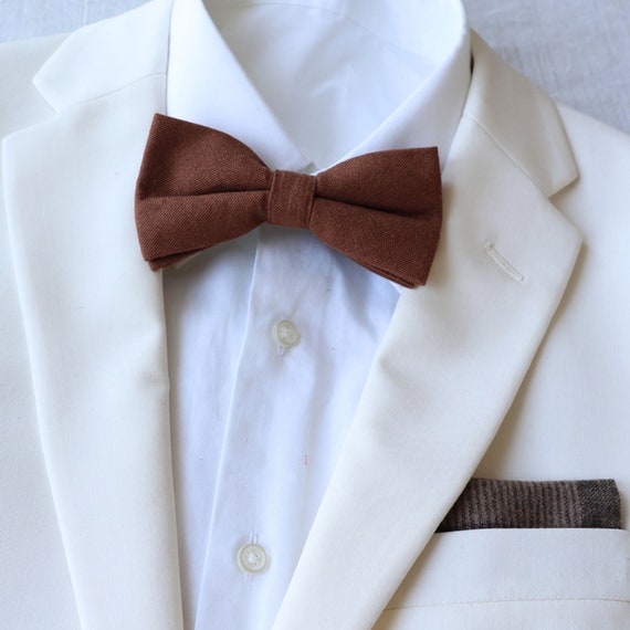 Brown Men s Bow Tie Brown Bowtie Chocolate Brown Weddings Boys Bow