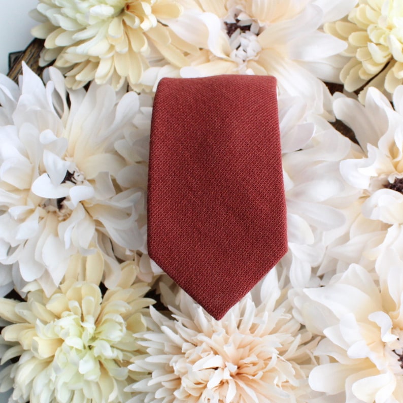 Cinnamon Mens Skinny Tie Adult & Kids Matching Bow Ties Etsy