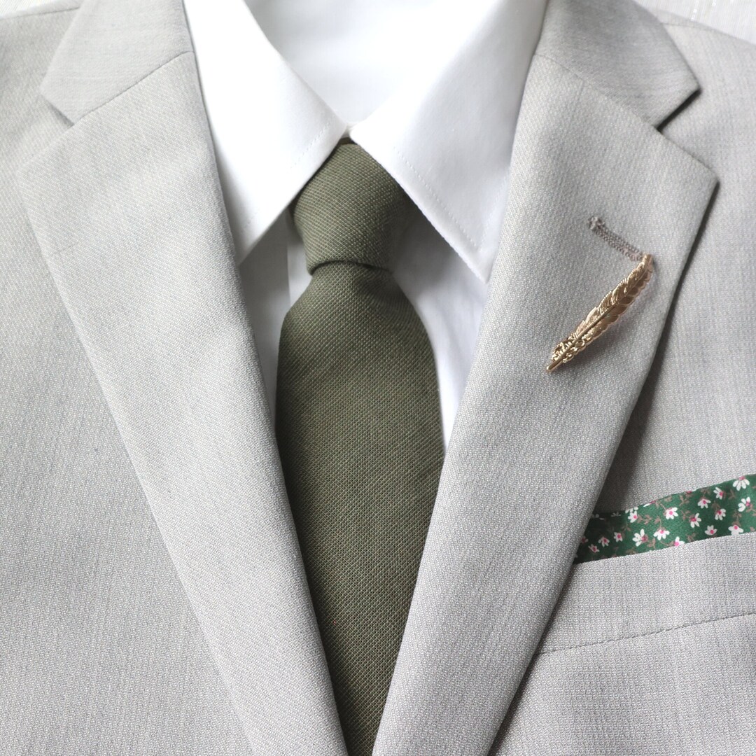 Olive Green Men's Tie Martini Olive Olive Green Necktie Rustic Wedding Wedding Tie Fathers Day