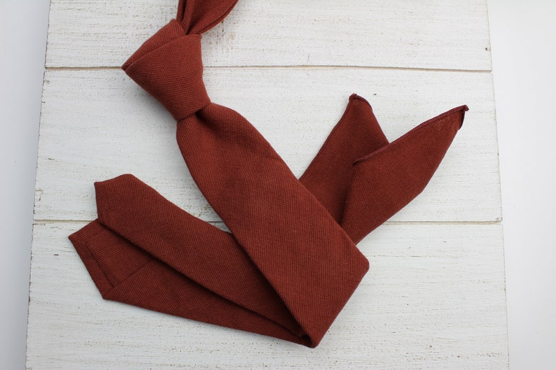 Cinnamon Mens Skinny Tie Adult & Kids Matching Bow Ties Etsy