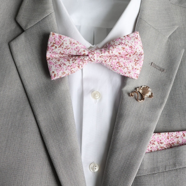 Boy's Bow Tie 19248 Pink/Multicolor Plaid