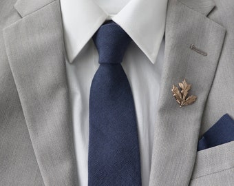 Rory Steel Blue Men's Tie | Dark Blue Necktie | Blue Weddings | Blue Tie | Gifts for Men | Ties for Men | Navy Blue Tie | Rustic Tie