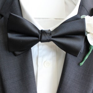 Champagne Satin Double-deck Bow Ties Solid Large Korean Style Formal ...