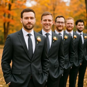 Black Satin Men&#39;s Skinny Tie | Black Skinny Tie | Black Tie Affair