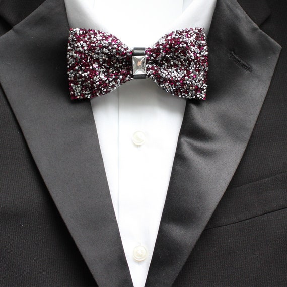 Burgundy Rhinestone Bow Burgundy Rhinestone Bow