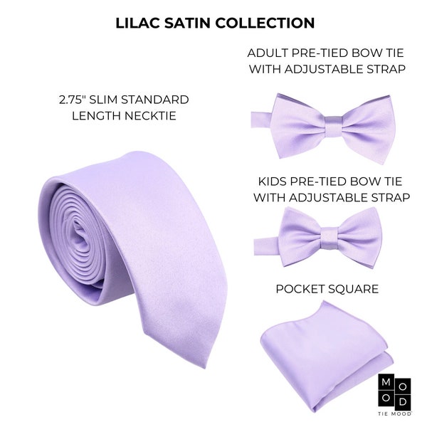 Men's Lilac Slim Tie | Light Purple Necktie | Lavender Tie for Men | Azazie Lilac | Lilac Weddings | Lilac Bow Ties | Men's Easter Tie