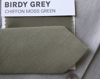 Men's Ties & Bow Ties Matching Closely to Birdy Grey Moss Green | Kids Bowties | Olive Green Skinny Necktie | Groom Groomsmen | Wedding Ties