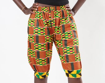 African Print Ladies Kente Shorts