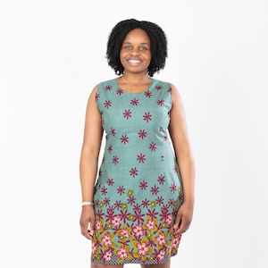 African Print Ladies Mid Ankara Dress