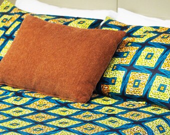 Handmade African print duvet cover set