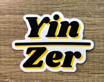 Yin/Zer Yinzer Pittsburgh Vinyl Sticker