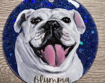 Hand-painted, Custom, Pet Portrait Ornament