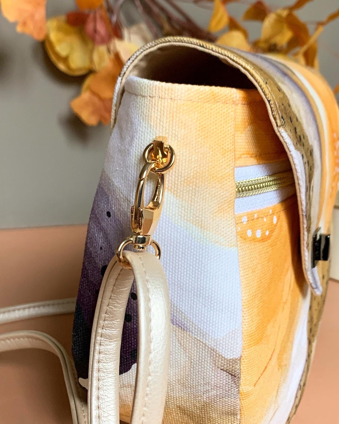 Acacia Crossbody Small Bag for Going Out Fluidart Alcohol Ink Etsy