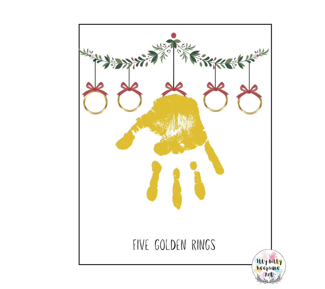 12 Days of Christmas Handprint Template / Winter Kids Crafts 12 Days of Christmas Handprint Template / Winter Kids Crafts