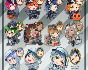 RETIRING || TWST 2" Charms || All 22 Members (NRC x Halloween)