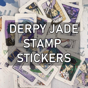 Derpy Jade Stamp Stickers (Gacha)