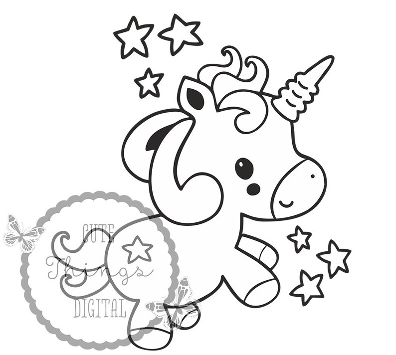 Download Baby Unicorn Cut file Svg File for Silhouette Cameo or ...