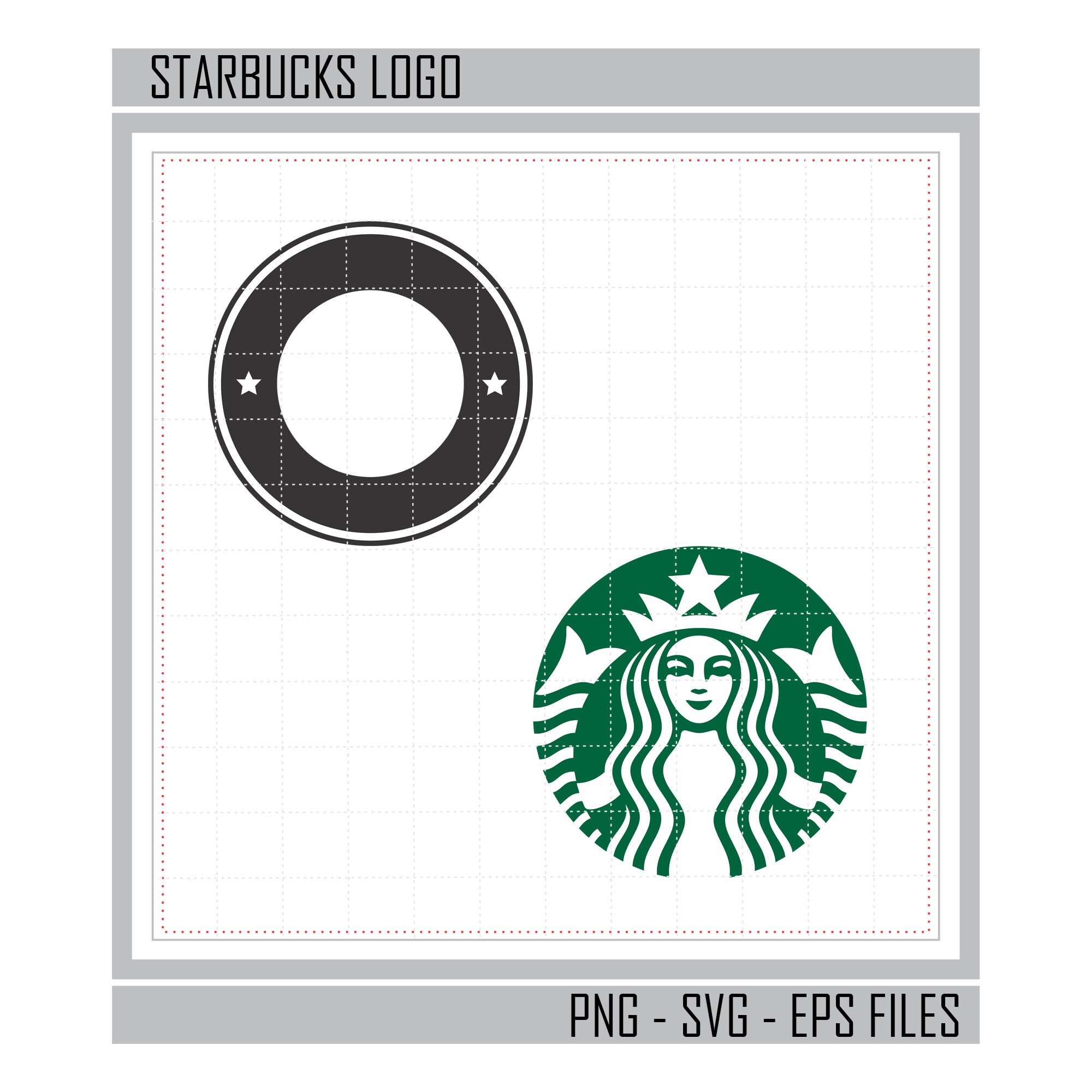 Starbucks logo Starbucks Cup Circle SVG EPS PNG files Etsy