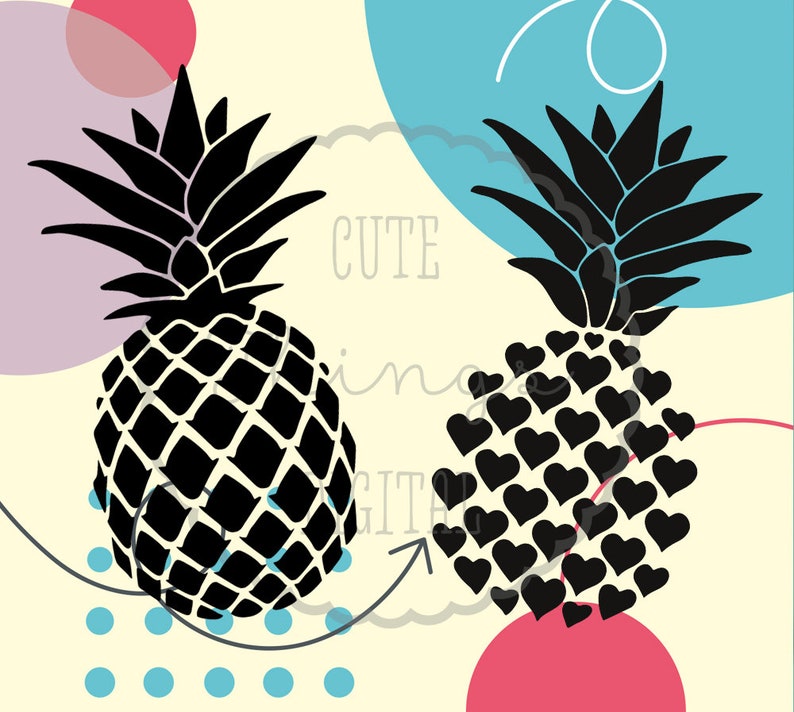 Download Clip Art Pineapple Svg Stencil Vector Art Collectibles