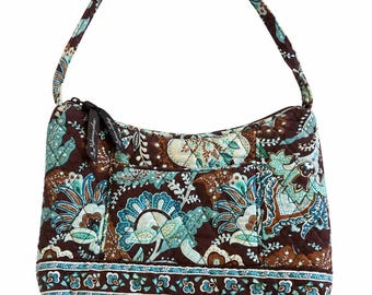 Vera Bradley Small Molly Handbag in Java Blue Retired Pattern