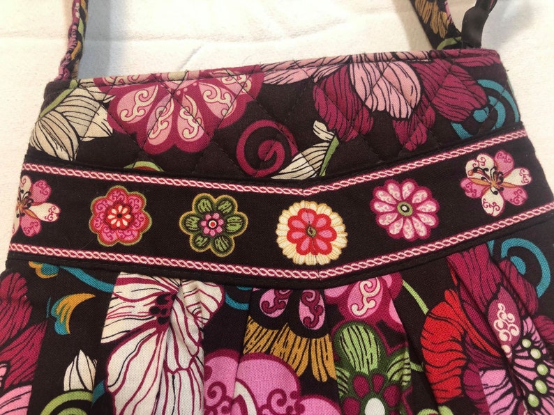Vera Bradley Retired Pattern Mod Floral Pink Small Handbag Etsy