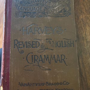 Vintage English Grammar Book - Etsy