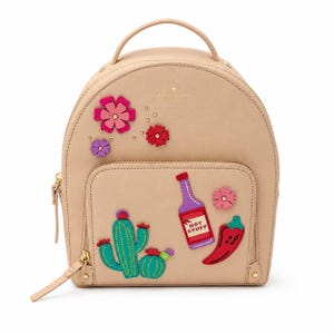 baby pink mini backpack Claire's Pink Mini Backpack with Gemstones and Gold Accents, Adjustable  Straps